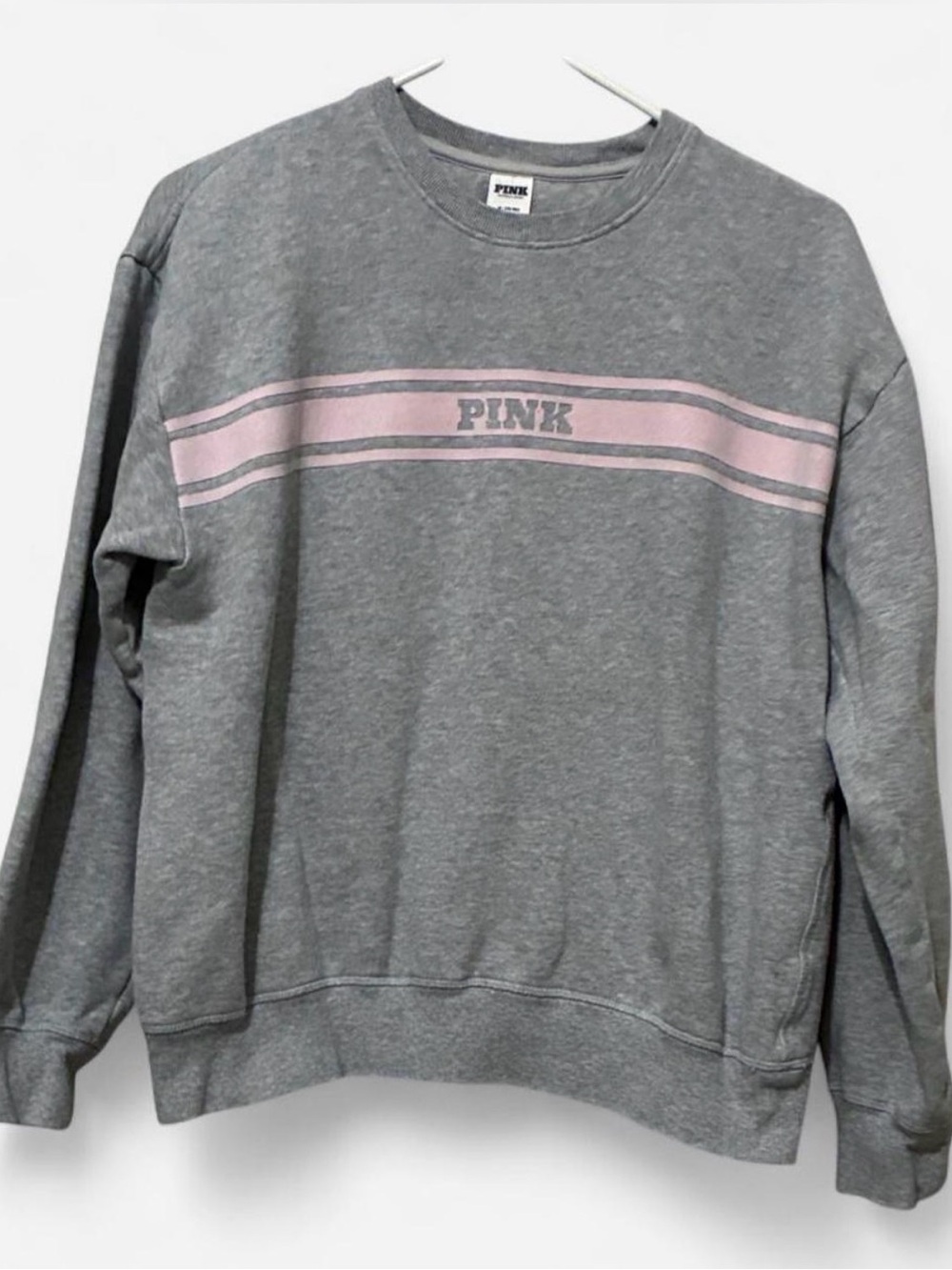 PINK Victoria's Secret Heather Gray Crewneck Sweatshirt